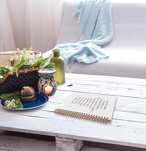 Miniatura 4 de I Am Kind I Am Brave I Am Smart Rainbow - Cuaderno de espiral con forro inspirador de 8.3 x 5.5 pulgadas, tapa dura, con rayas universitarias,