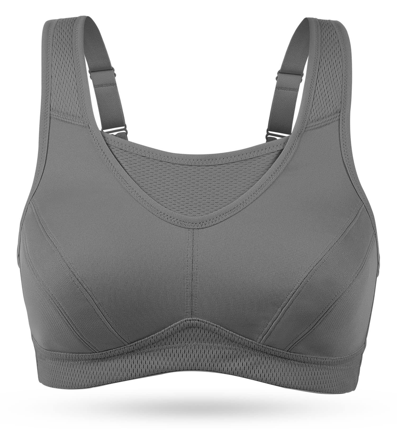 Wingslove Sujetadores deportivos de alto impacto para mujer, talla grande, sin relleno, sin varillas, control de rebote