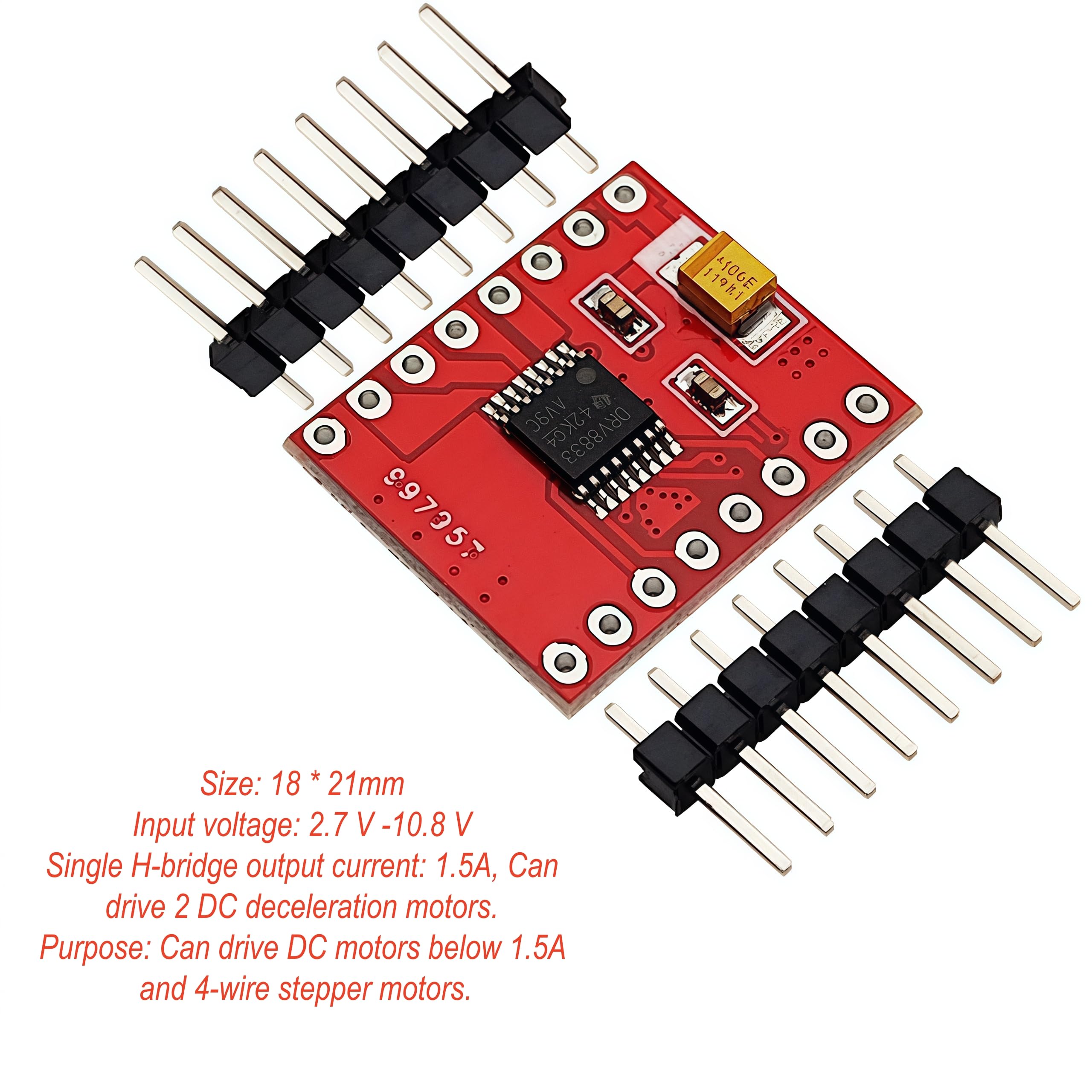 トランスポートディレイ Amazon.com: Yuuhseel 6PCS DRV8833 Dual DC Stepper Motor Driver