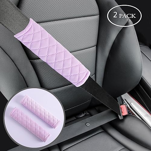 Miniatura 43 de Almohadillas suaves para cinturón de seguridad de automóvil, dos paquetes para todos los propietarios de automóvil para una conducción más cómoda A