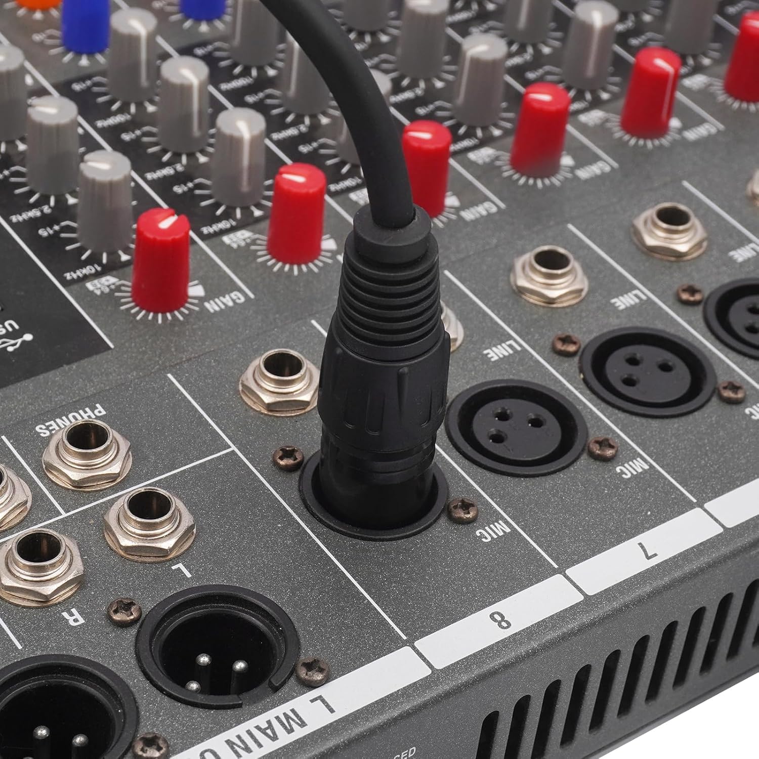5 Pack XLR Splitter Cable,1 Maleto 2 Female, 1.5FT Stereo Mic to L&R Audio Y-Splitter Cable