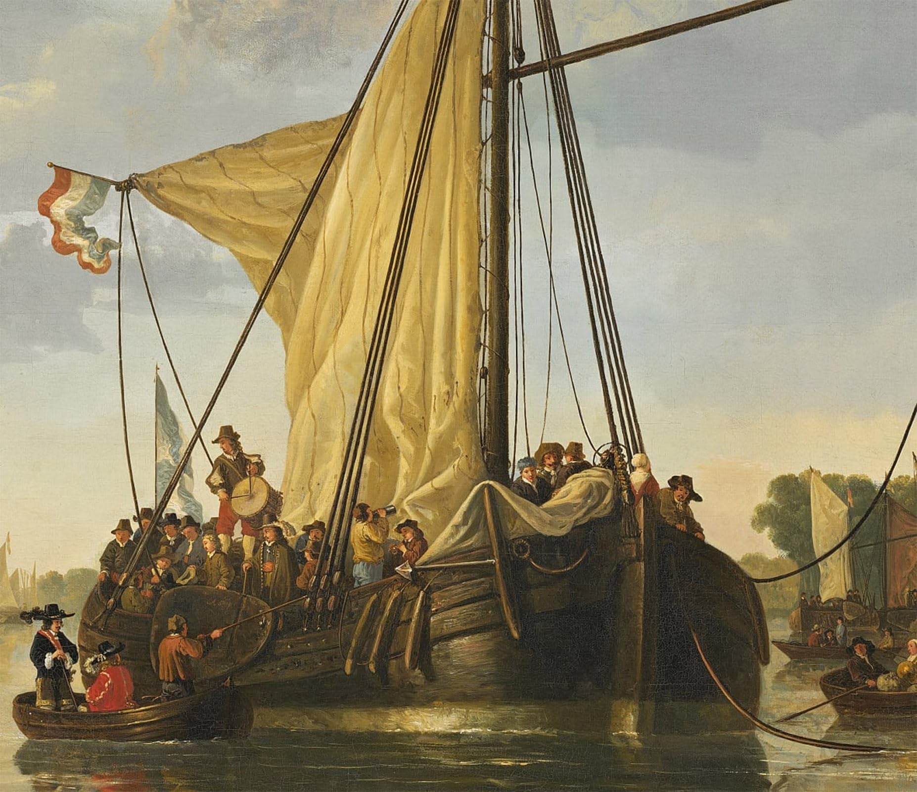 Affiche de La Meuse à Dordrecht par Aelbert Cuyp poster d'art pour animaux 60x90cm - 5