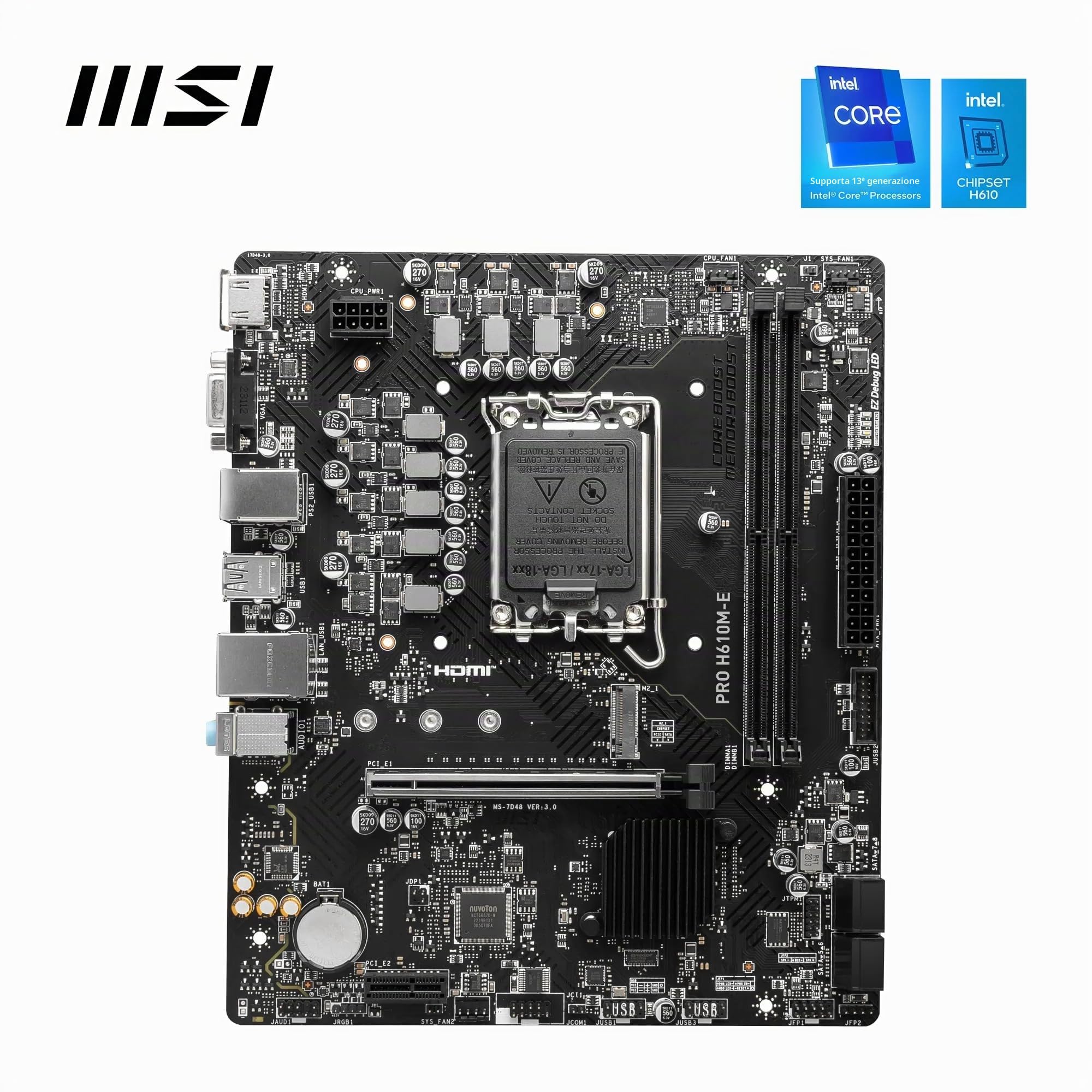 MSI PRO H610M-E Scheda madre