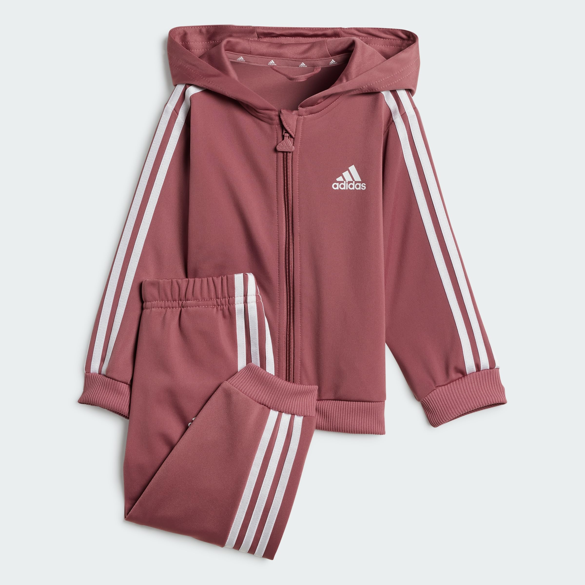 adidas Essentials Shiny Hooded Track Suit Pantaloni tuta Unisex - Bimbi 0-24