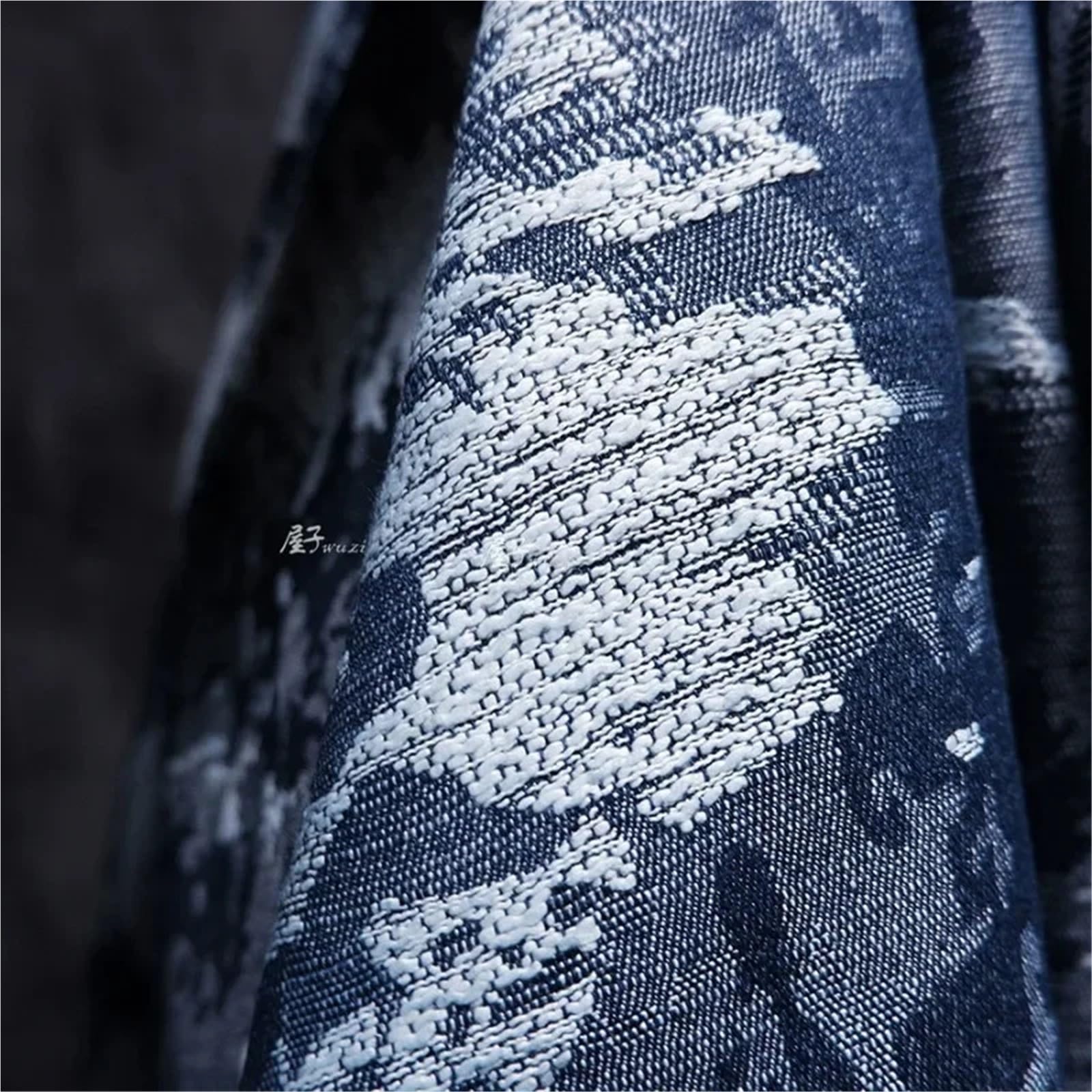Tissu denim coton polyester non lavé textile 165 cm largeur pour mercerie