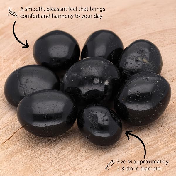 Popular Rolled Stones | Rolled Stone + Description Card | Size M: 2-3 cm | Healing Stone | Pocket Stone - 2