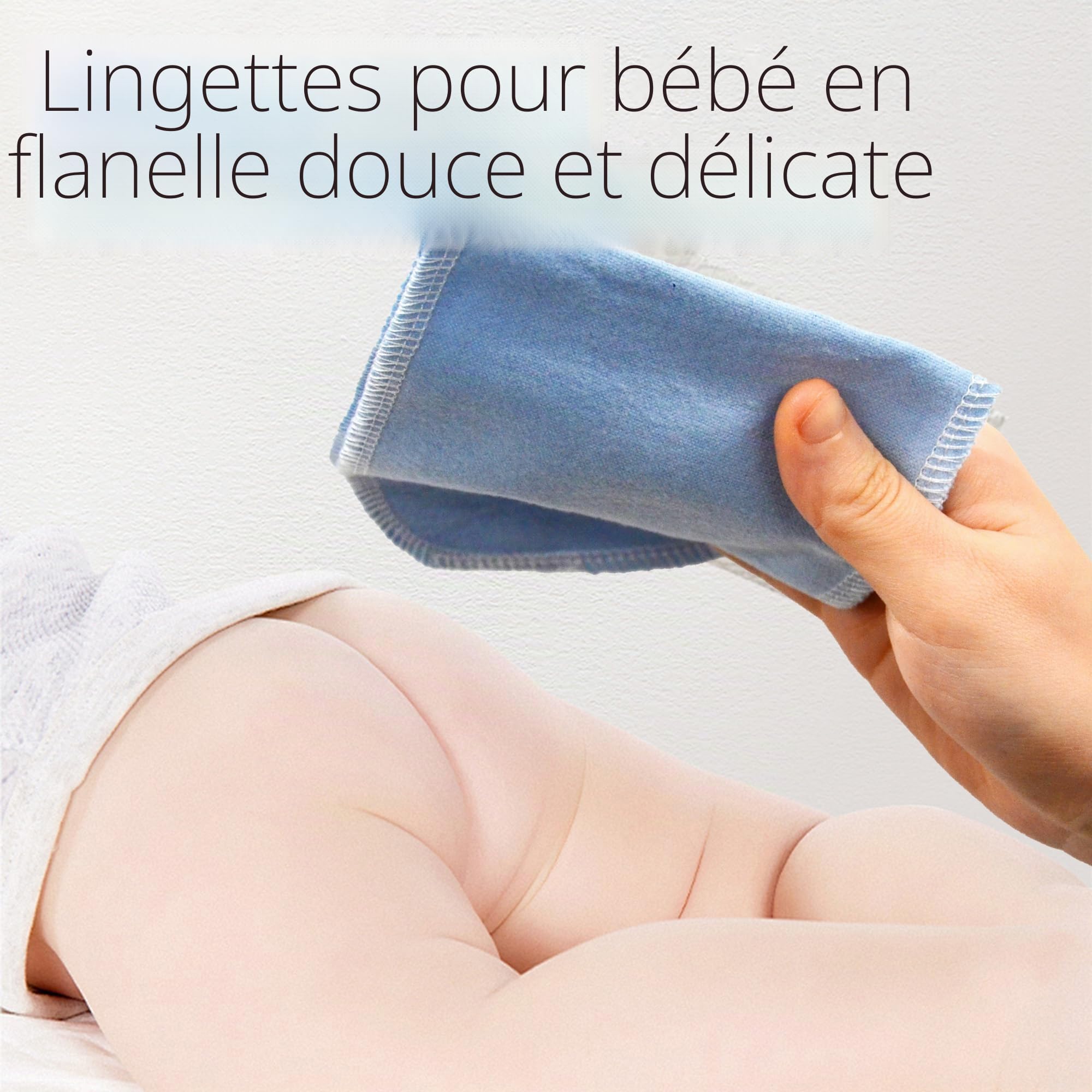 Lot de 60 rouleaux de papier toilette réutilisables et lavables pour bidet absorbants - Serviettes rerollables sans papier pour camping-car, sans gaspillage