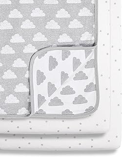 Snüz 3 Piece Crib Bedding Set for Infant/ Baby|Perfect crib starter bedding bundle