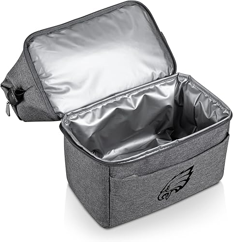 Miniatura 2 de PICNIC TIME NFL Cincinnati Bengals - Bolsa de almuerzo urbana, bolsa de almuerzo térmica, bolsa de almuerzo aislada (gris con detalles negros)