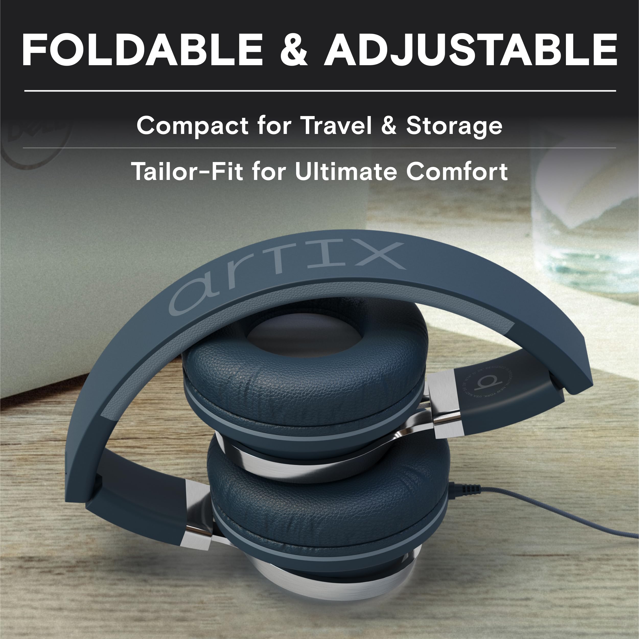 ARTIX CL750 - Cuffie cablate USB C con microfono e controllo del volume, isolamento acustico, per iPhone 15-16, auricolari Samsung per computer, con cavo, plug and play