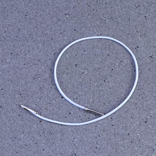 Miniatura 7 de EXCEART 100 piezas de cordón blanco con púas de metal cuerdas elásticas cordón para máscara de ojos para manualidades y manualidades