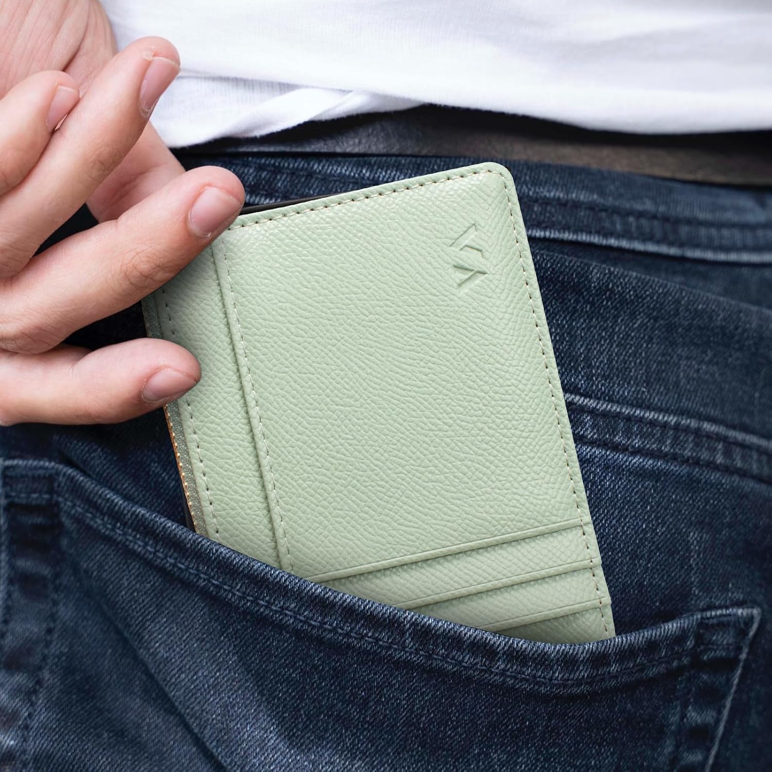 Valentoria Slim RFID Blocking Card Holder Small Pocket Wallet Keychian Zipper Coin Purse Mini Cash & Coin & Cards Case for Women Men | Slim