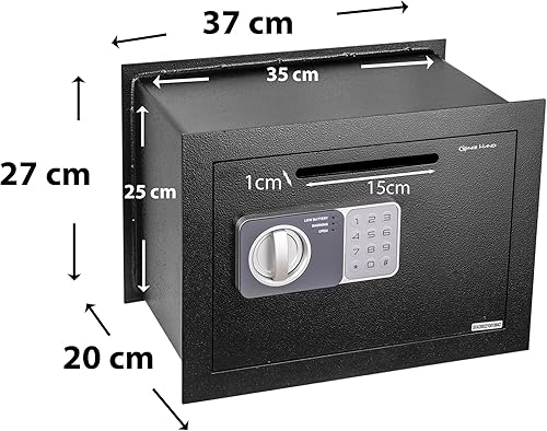 Miniatura 2 de Genie Hand Caja de seguridad antirobo, apertura controlada con tiempo Bloqueo de clase B Tecnología anti rebote (pared mediano Depositorio)