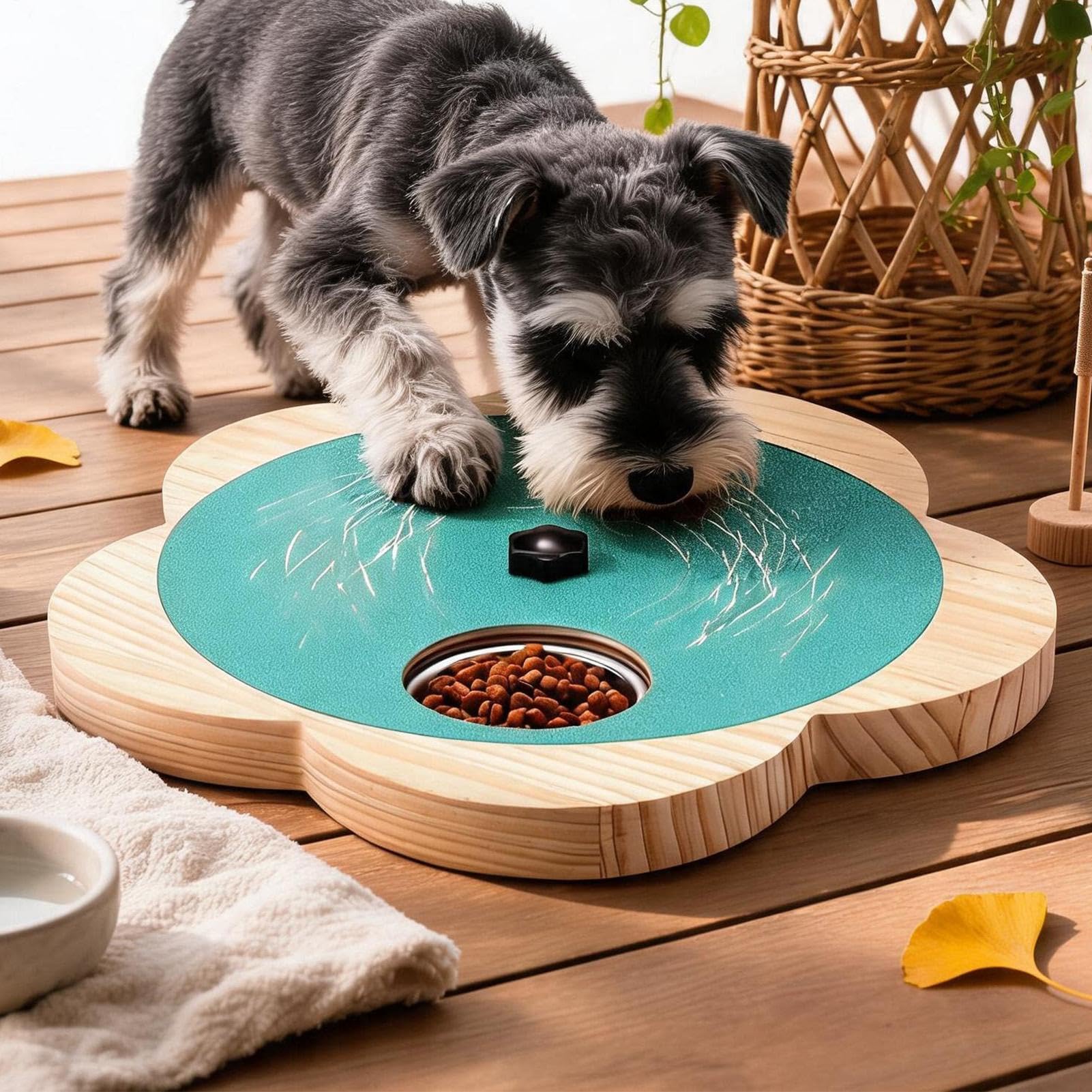 Tavola per Limare Unghie Cane con Dispenser di Snack Resistenza Regolabile