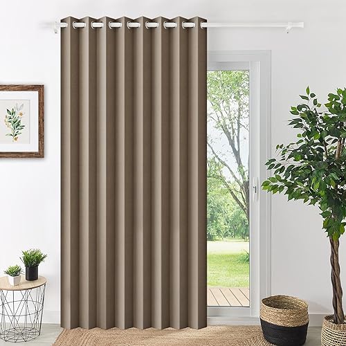 Miniatura 57 de Persianas verticales de tela, persianas de puerta 100% opacas, persiana vertical para puertas correderas, 1 panel, 100 pulgadas de ancho x 84 Blanco