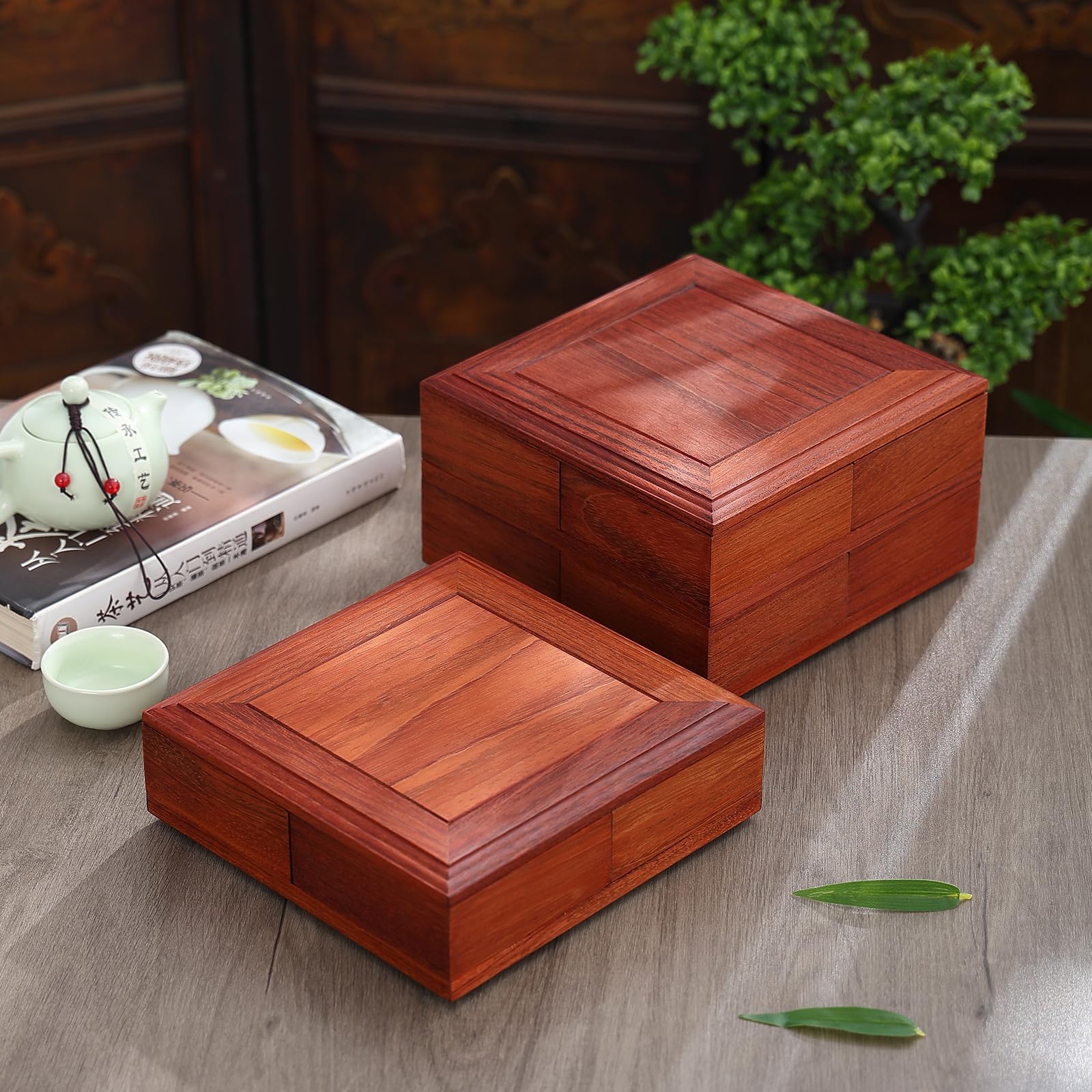 360° Drehbare Snackbox Aus Holz Für Trockenfrüchte, Ideal Für Nüsse, Partys Und Picknicks, EIN- Oder Zweilagig Erhältlich, Für Trockenfrüchte, Tee, Kaffee, Single Layer