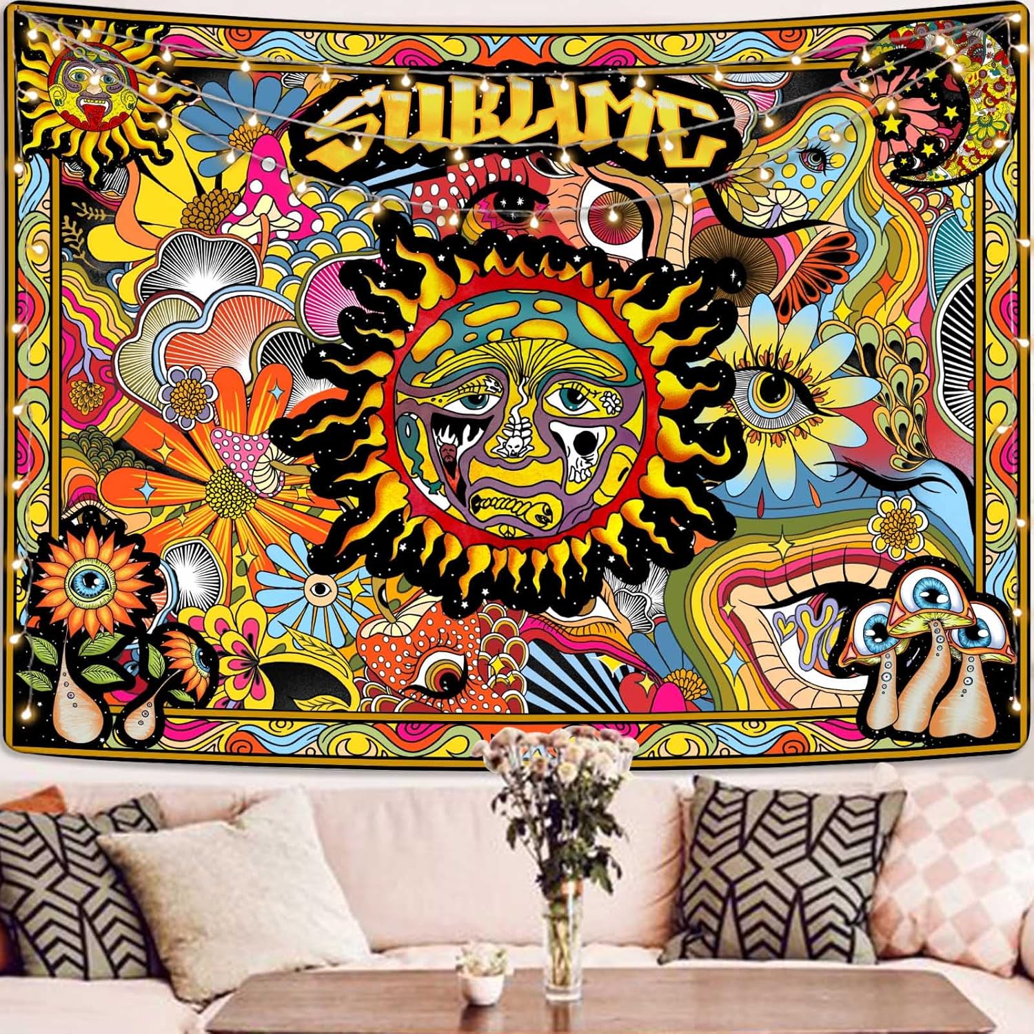 Accnicc Trippy Sublime Tapestry Psychedelic Tapestries Indie Hippie