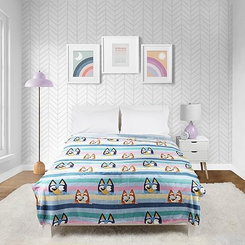 Vista 121 de Jay Franco - Manta de felpa para niños, tamaños mediano y grande Azul - Minecraft