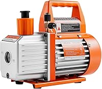 Vista 9 de VEVOR Bomba de Vacío, 3.5 CFM 1/4 HP, Bomba de Vacío HVAC de Una Etapa con Paletas Rotativas para AC, para Sistemas R134a R22 R410a, con Botella