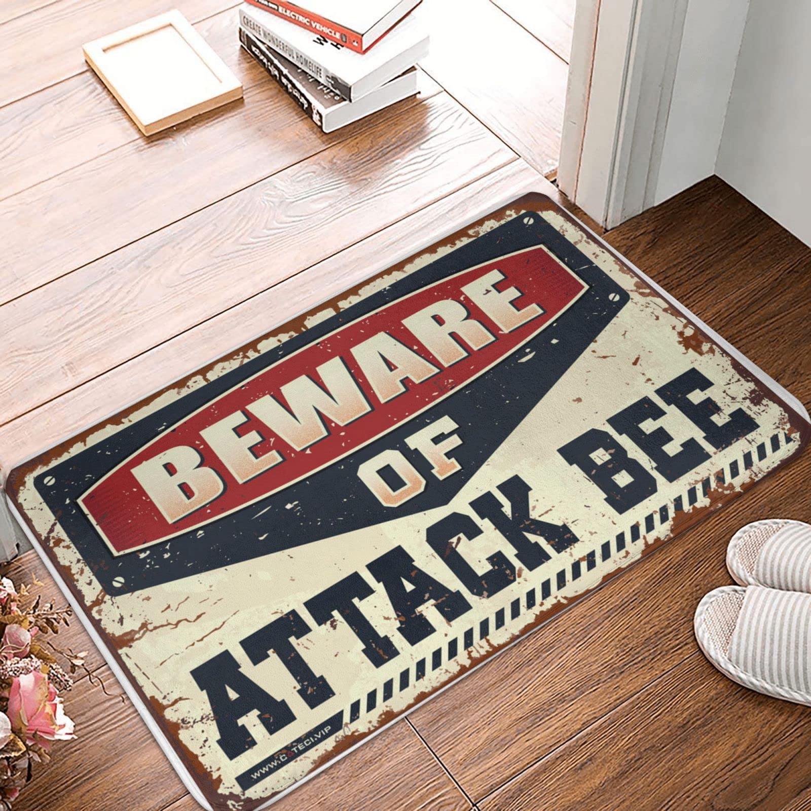 Tapis de porte accueillant style ferme pour entrée et cuisine chaleureuse