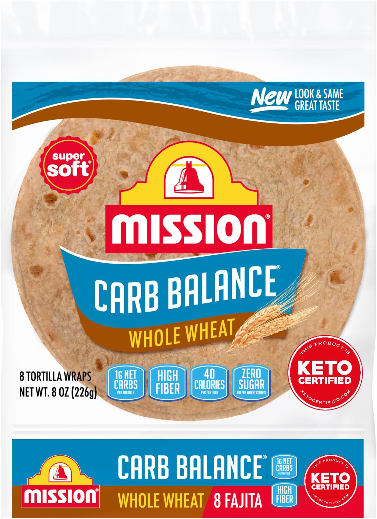 Carb Balance Fajita Whole Wheat Tortillas