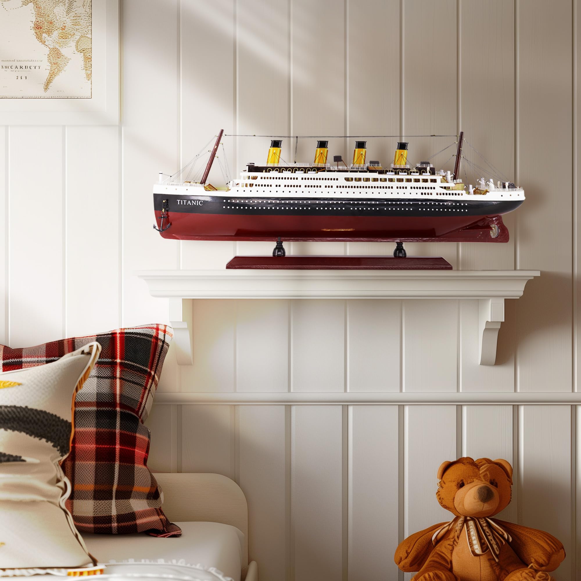 Amazon.com: NAUTIMALL Titanic 24inch Wooden Ship Model Home Decor