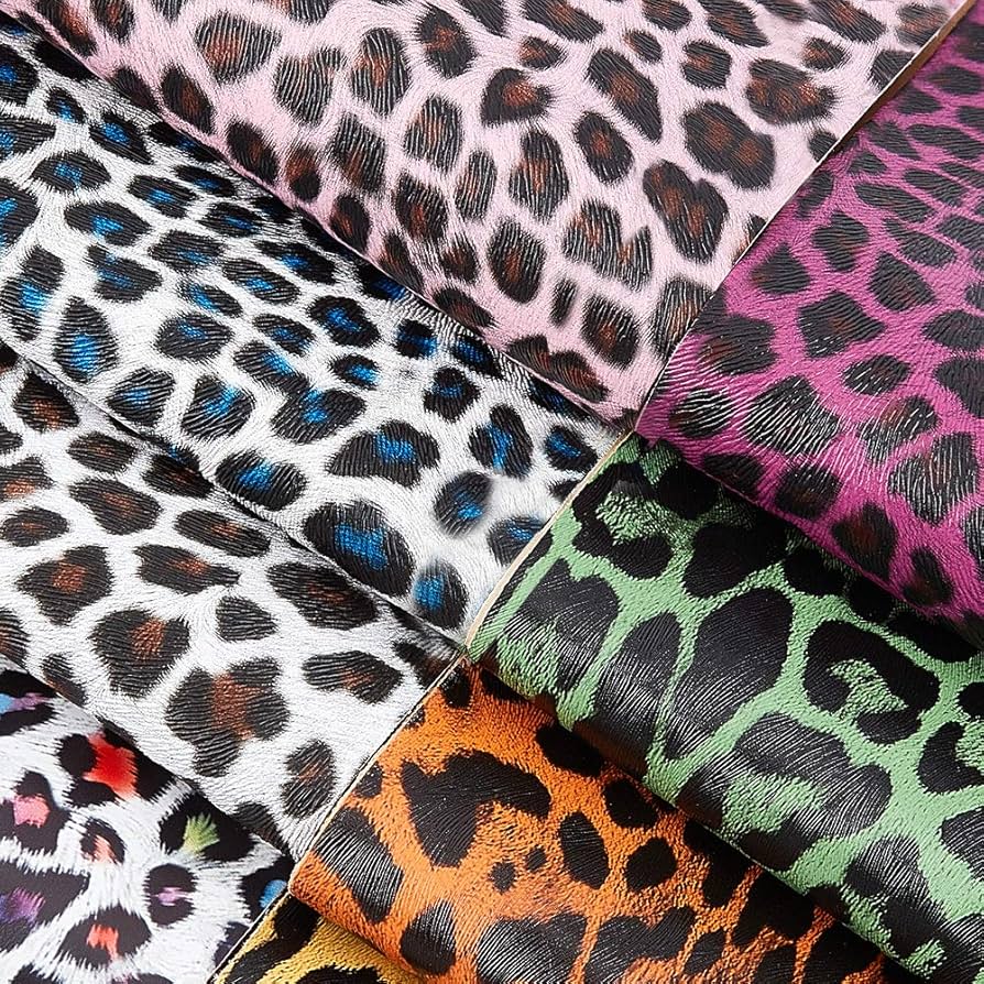 Amazon | FINGERINSPIRE ヒョウ柄 フェイクレザーシート ヒョウ