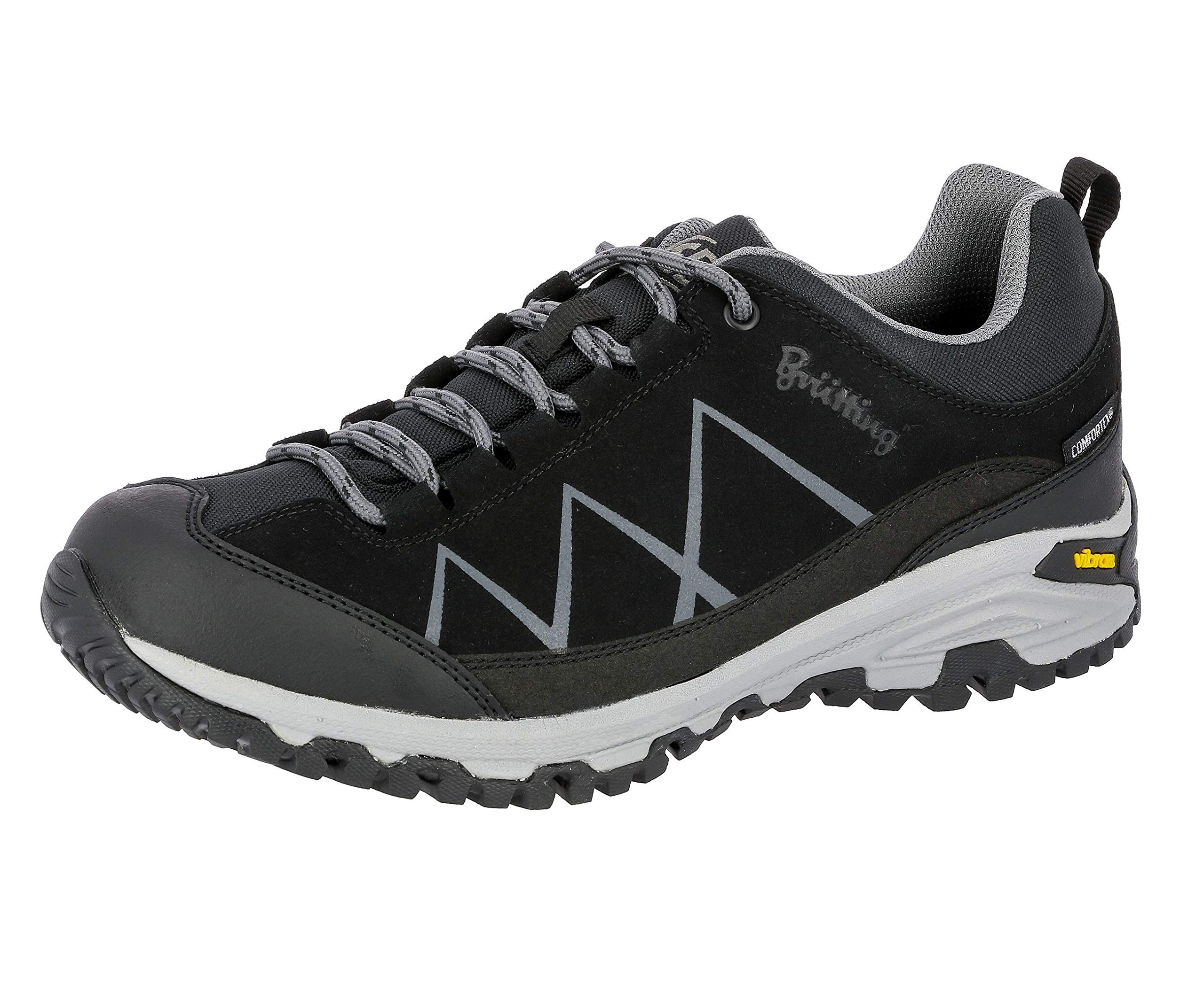 Brütting Unisex Kansas Trekking- & Wanderhalbschuhe, Schwarz Anthrazit, 43 EU