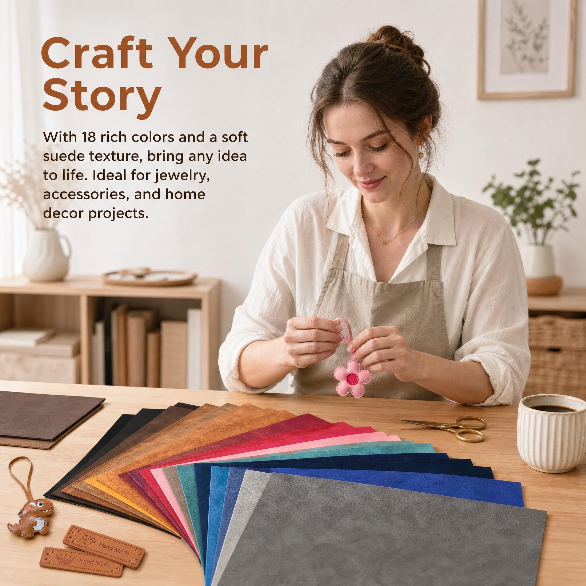 18er Set Kunstleder 30x21cm, 0,8mm Veganes Leder A4 Blätter Weiches Leder in 18 Farben für Lederreste zum Basteln Lederimitat Meterware DIY für Handgefertigte Lederwaren wie Heimwerker Nähen
