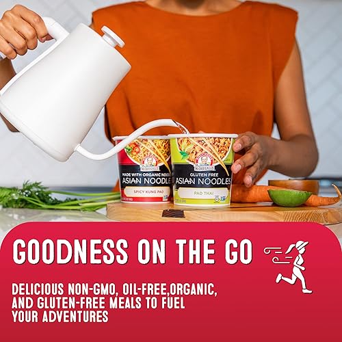 Vista 62 de Dr. McDougall's - Sopa vegana de guisantes divididos - Sin gluten - Fideos ramen - Tazas de fideos ramen instantáneos - Ramen bajo en sodio - Sin