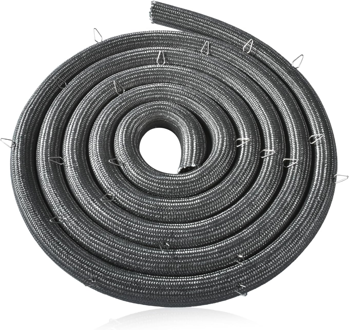 Range Oven Door Gasket Seal 84" Long 21 Mounting Clips Compatible with GE Kenmore Range Parts Replace#: WB04T10001 WB04T10086 PS227119 EA227119 AH227119 824151