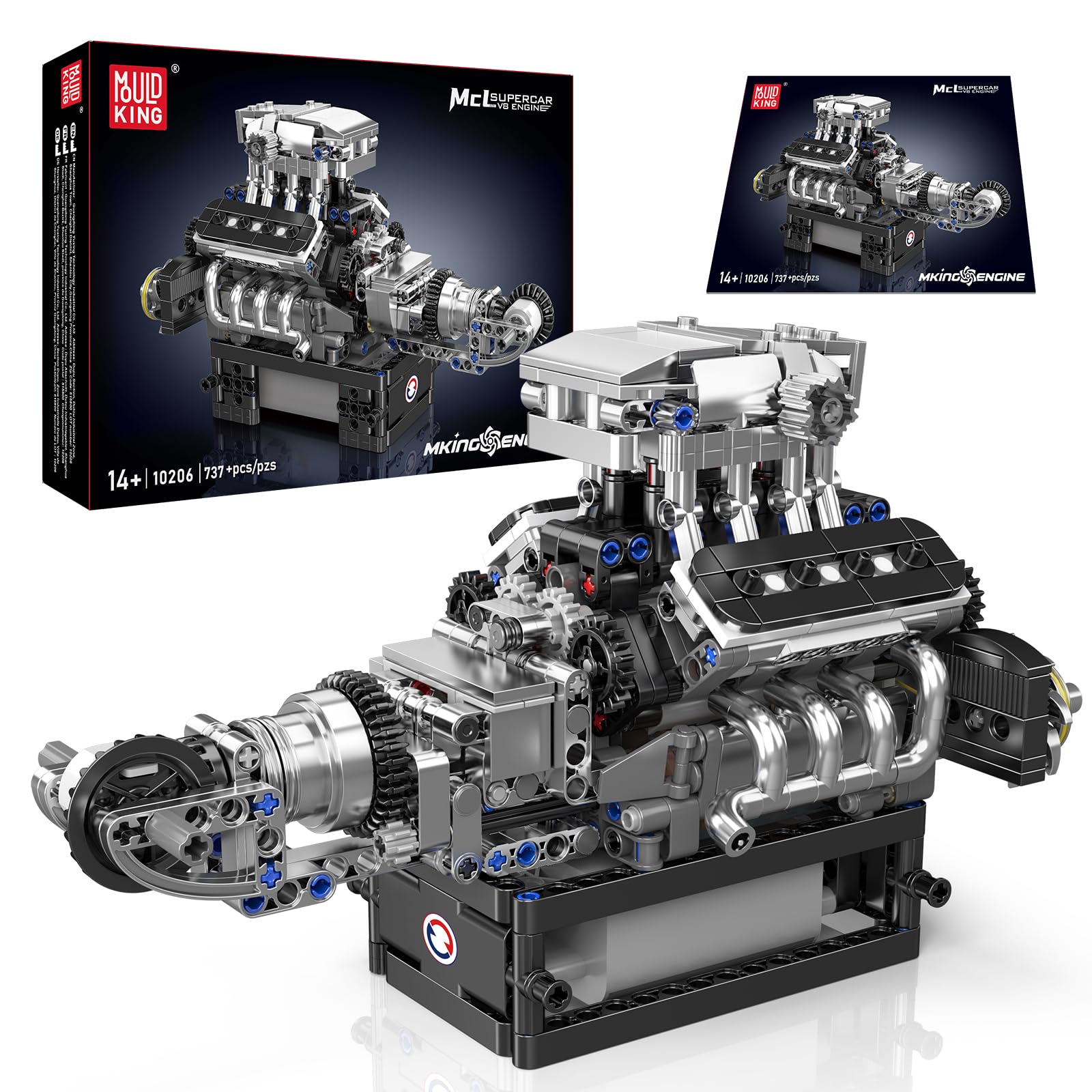 Amazon.com: Mould King 10206 MCL Supercar Building Blocks, V8