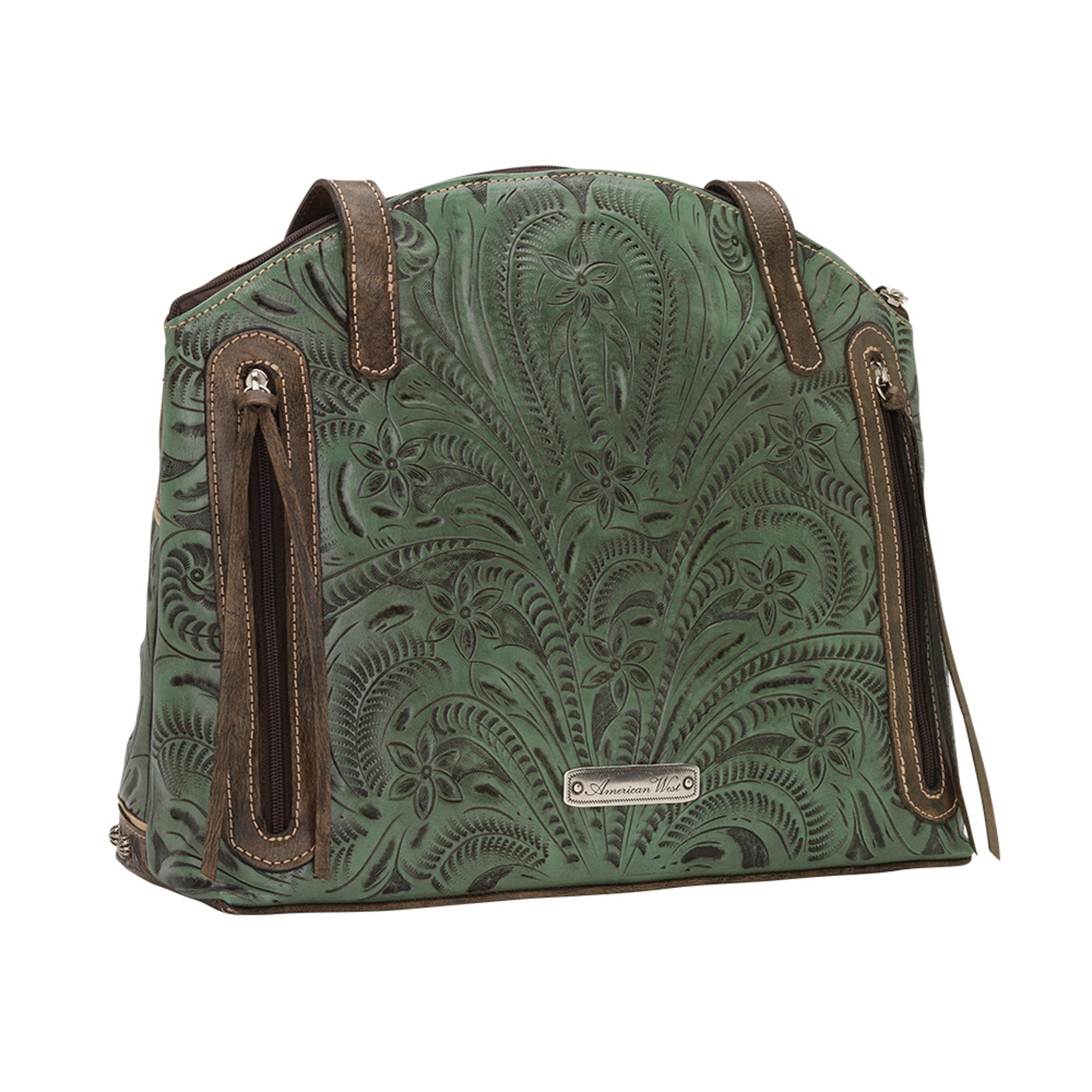 Annie's Secret Half Moon Tote for Women | Leather Lined Ambidextrous Conceal Carry Pocket on Back