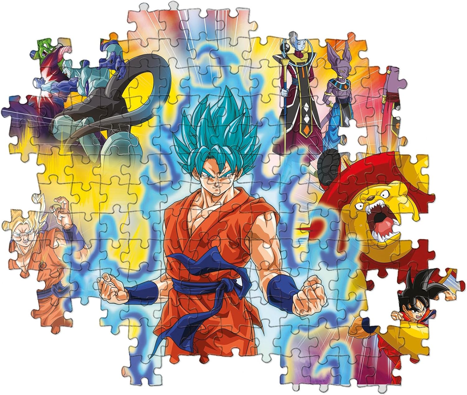 Clementoni 29761, Supercolor Collection Dragon Ball Super Puzzle for Children-180 Pieces, Ages 7 Years Plus