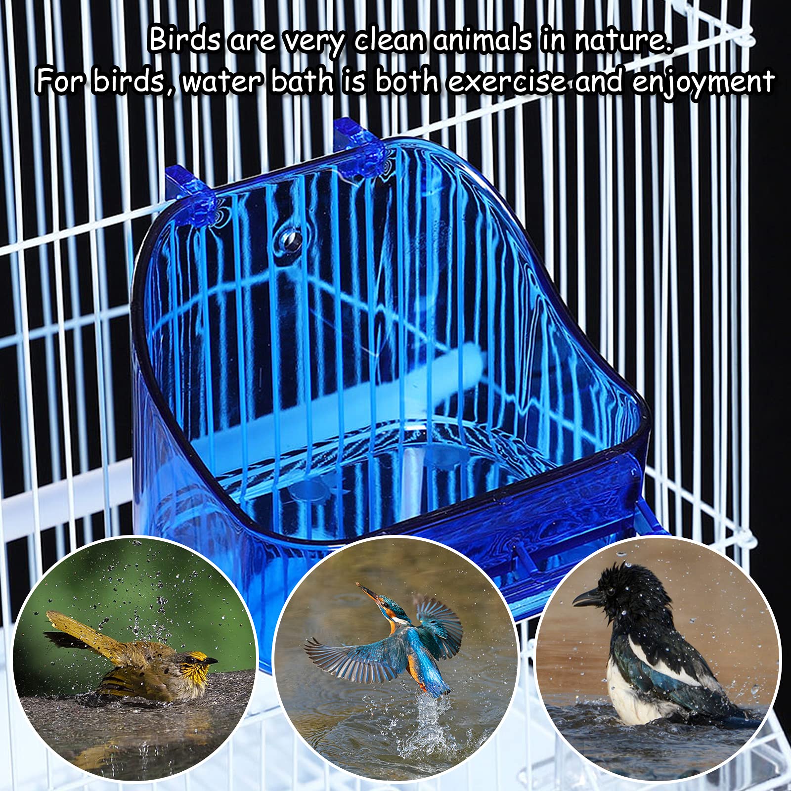 Photo inspiration: Gallery Detail: Bird Bath For Cage Usb Automatic Water Circulation Hanging Parakeet