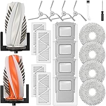 20 Stück Zubehör für DJI ROMO P/Romo S/RomoA Saugroboter, 2 Hauptbürste, 4 Staubbeutel, 4 Wischpads, 4 HEPA-Filter, 4 Seitenbürsten, 1 Reinigungsbürste, 1 Schraubendreher