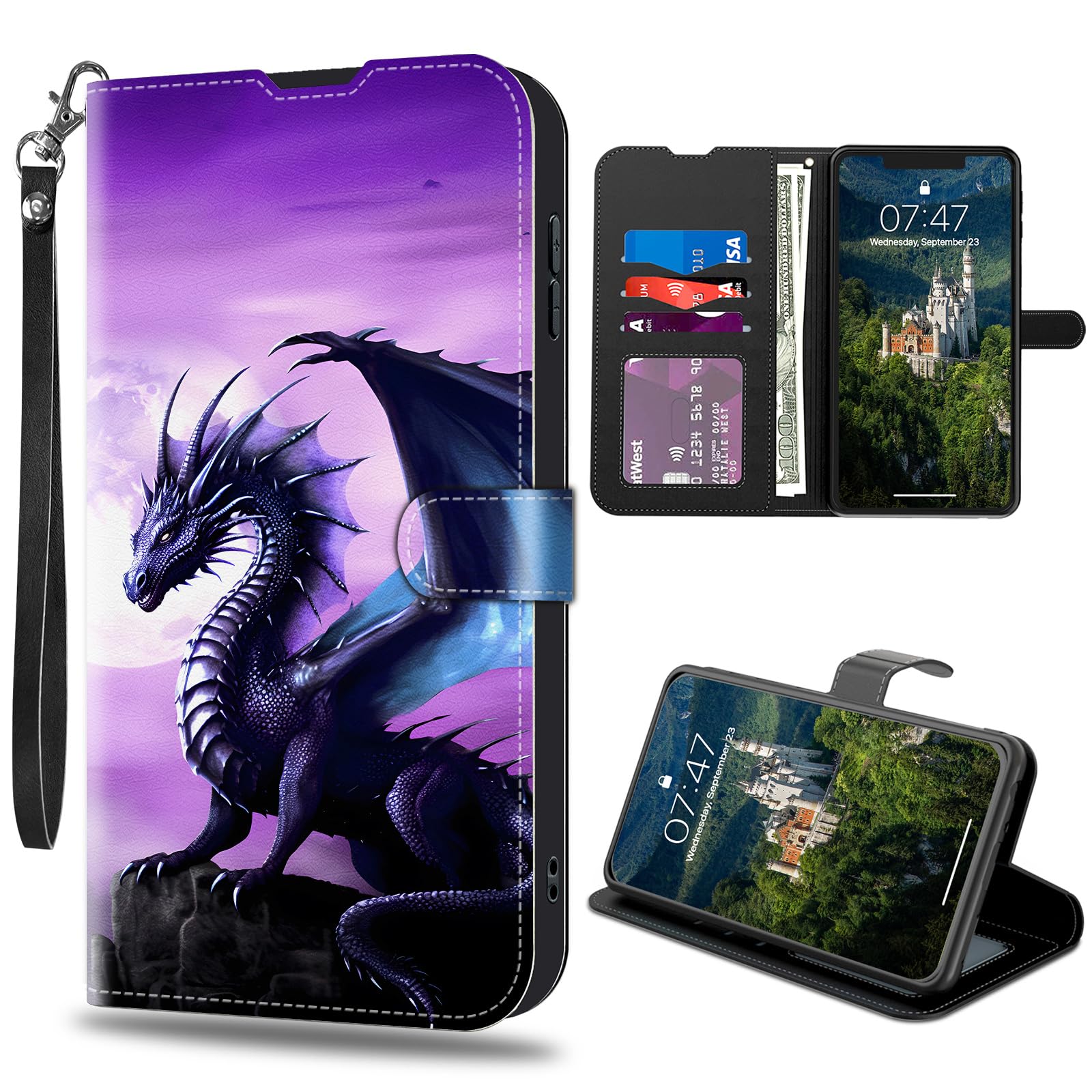 CAPAUNVDA for Samsung Galaxy A14 5G Wallet Case with Credit Card Slots Holder, PU Leather Shockproof RFID Blocking Cover for Samsung Galaxy A14 5G,