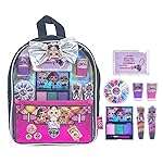 Townley Girl L.O.L. Surprise! Makeup Filled Backpack Set, Including Lip Balm, Nail Polish, Nail File, Hair Bows, and Other Accessories, Perfect for Parties, Sleepovers and Makeovers, Ages 3