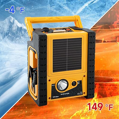 Miniatura 5 de Arrancador de batería de coche 6 en 1 con compresor de aire 2000A 260PSI 400W inversor, caja de arranque (todo gas 8.5L diesel), estación de energía