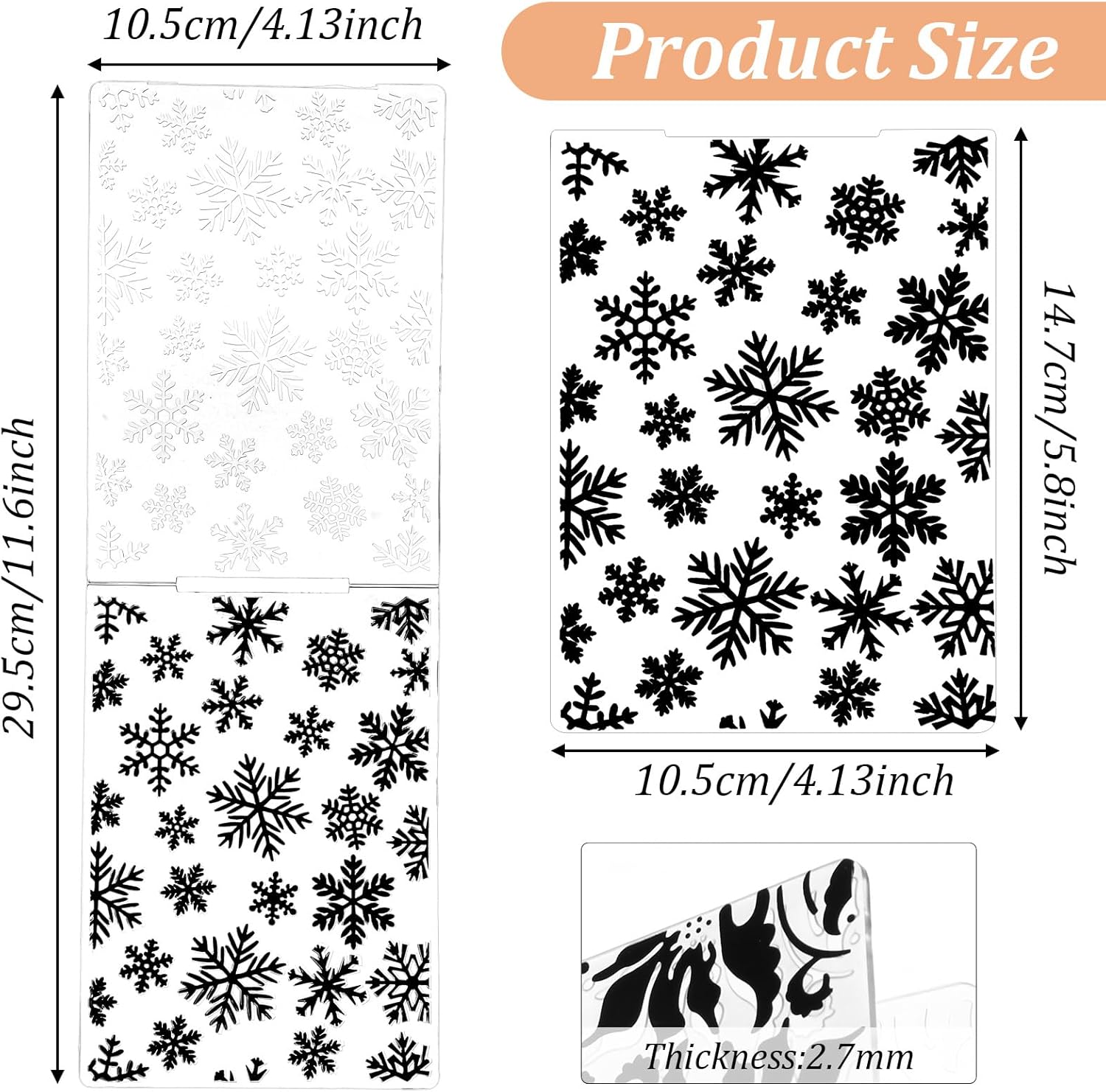 20 Pack Embossing Folders for Card Making Embossing Stencil Template DIY Plastic Paper Card Decorating Mold for Scrapbook Photo Album DIY Craft, 5.8 x 4.1 Inch (Vintage)