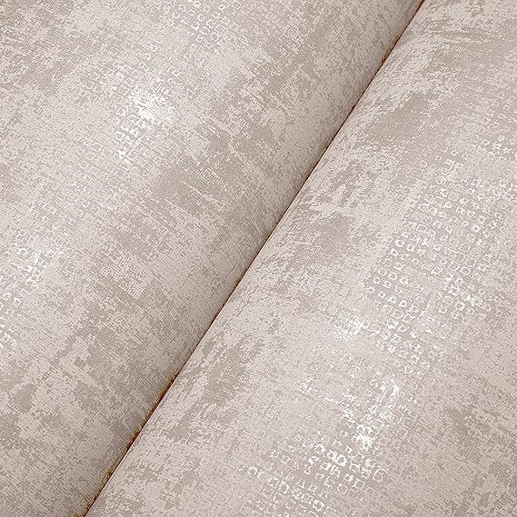 Trafagala Beige Brown Mix Plain Wallpaper Metallic Detailing Concrete Effect Wall Paper Roll No Match Wallpaper for Adults Kids Bedroom Living Room Hallway and Stairs