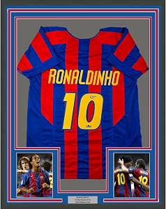 Facsimile Autographed Xavi Hernandez FC Barcelona Soccer Jersey - Men's XL, Blue/Red Reprint