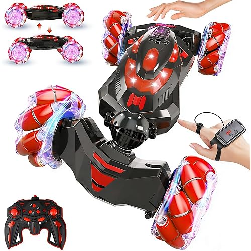 Gesture Sensing RC Stunt Car,Remote Control Car Toys for Ages 8-12,Drift Cars with Lights Music,4WD 360° Spins All Terrains Kids Toys RC Cars, 4-7 Best Birthday Gift for Kids
