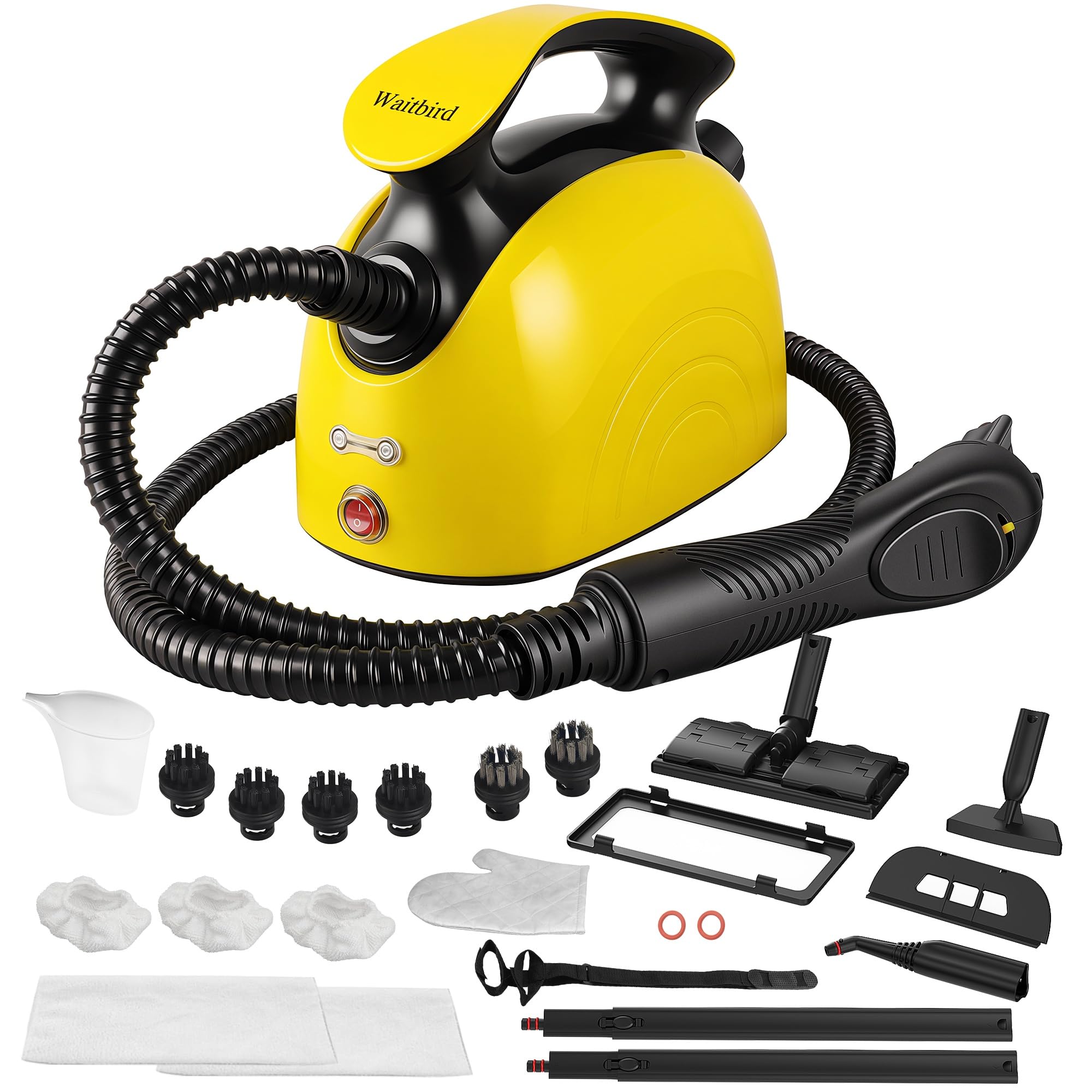 Steam cleaner handheld steam cleaner with 21 accessories 248 F high temperature suitable for cement slurry flooring sofas