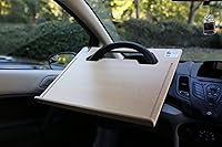 Vista 3 de The Executive steering wheel desk measures 17” 3/4” × 13 7/8” provides a stable surface for most laptops, tablets, phones, and paperwork.