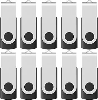 [NOT 512GB ] Enfain Bulk Small Capacity 512 mb Flash Drive 10 Pack Black