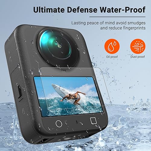 Miniatura 5 de CYNOVA Osmo 360 - Funda para accesorios DJI Osmo 360, con protector de pantalla (2 juegos), funda rígida de almacenamiento de viaje compatible con