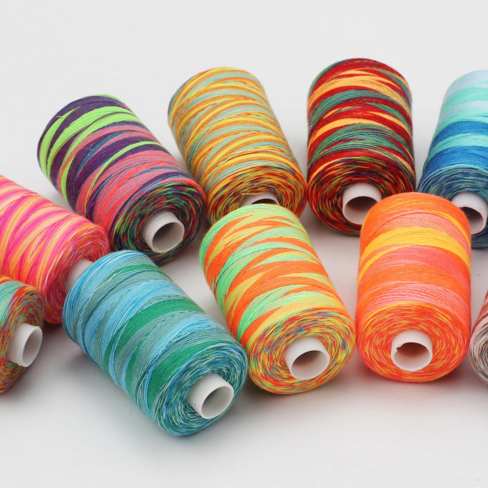 Set di fili da cucito di alta qualità per uncinetto e ricamo, 40 rocchetti di filo in poliestere per cucire a mano e a macchina, trapuntare, lavorare a maglia, tessitura