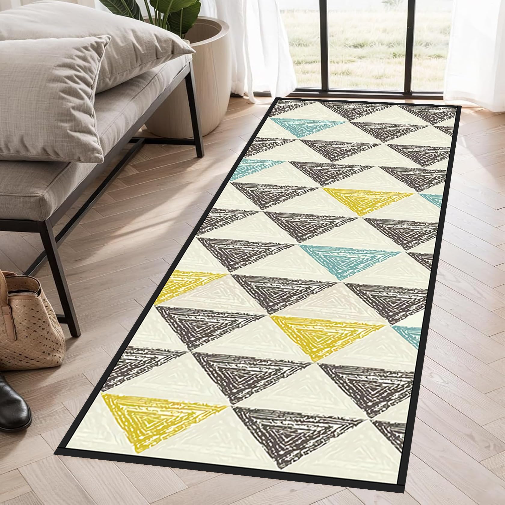 Alfombras de habitacion y pasillos largos para crear espacios f&aacute;ciles de limpiar