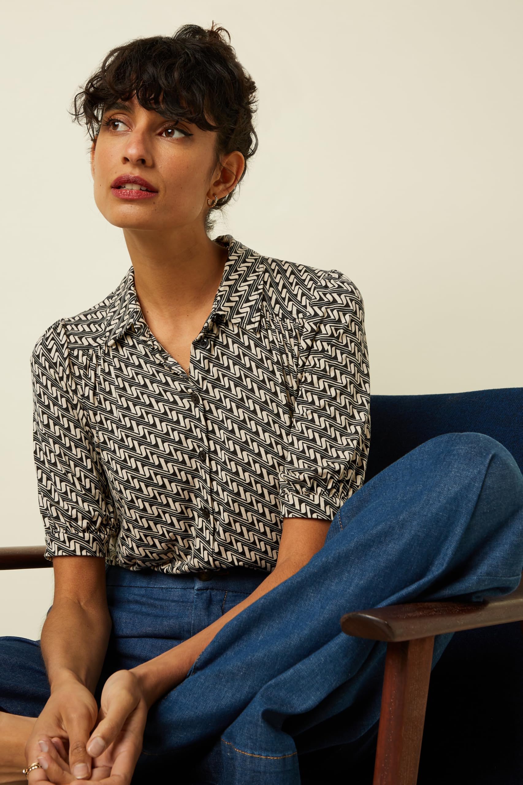 King Louie Carina Blouse Laguna - Blusa para mujer